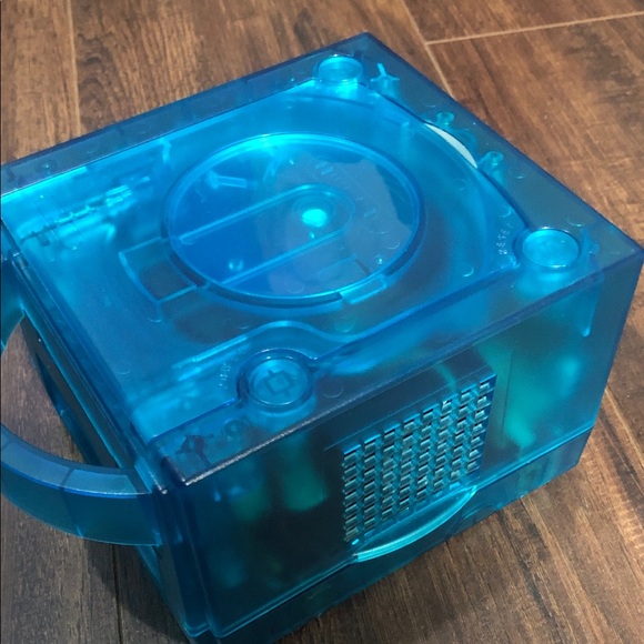 Nintendo GameCube Translucent Blue Gaming Console only. Dol-001